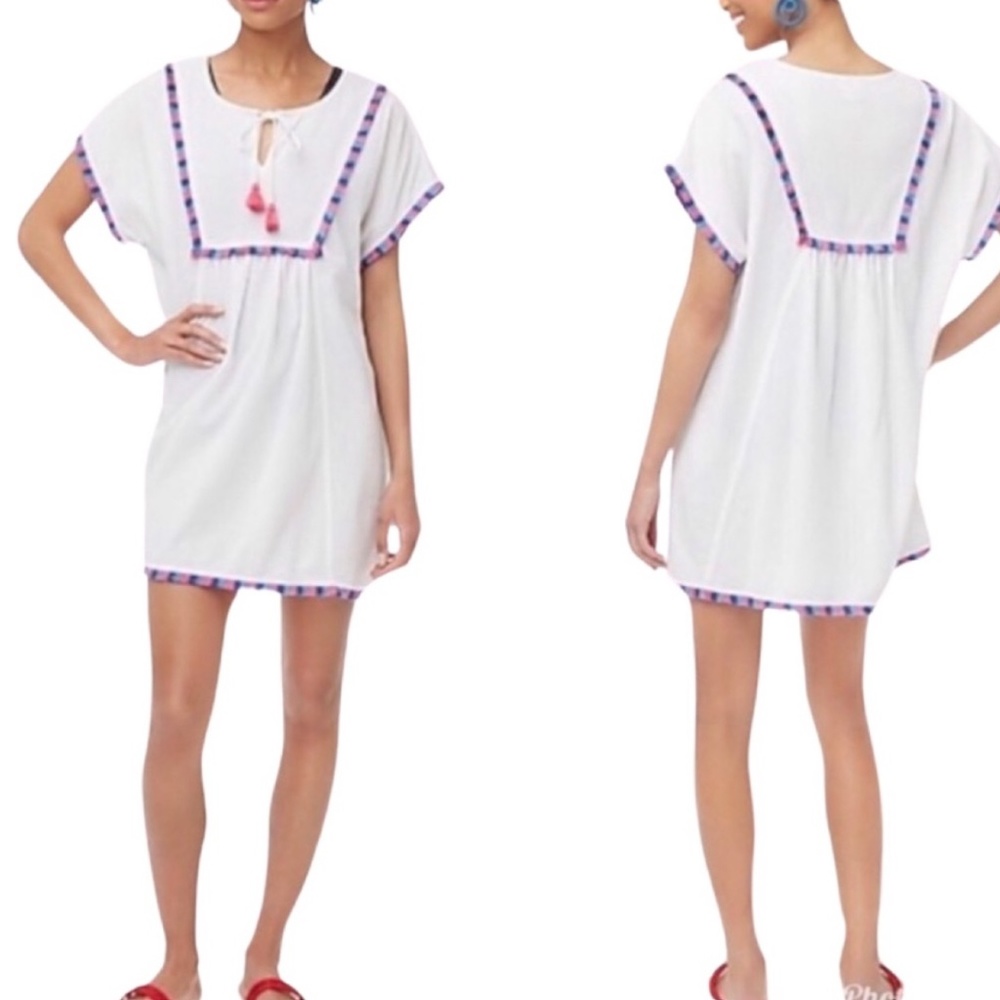 J. Crew Fringe tunic cover-up Size Small